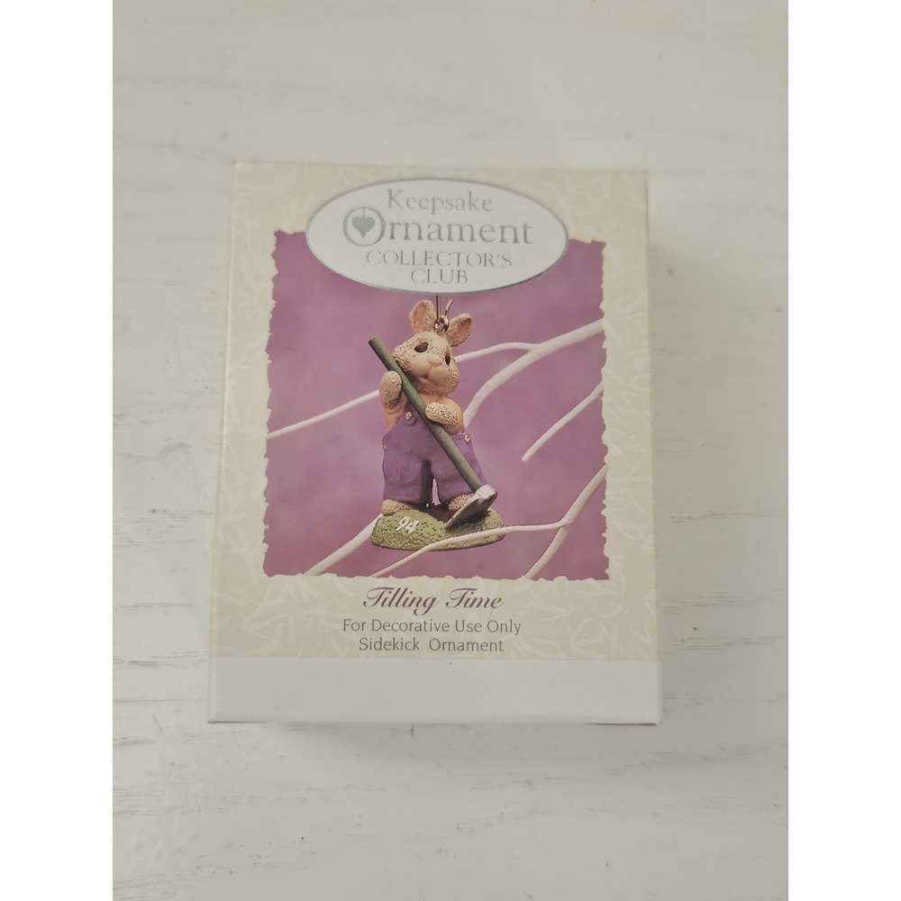 VTG Hallmark Ornament 1994 Collectors Club EASTER/SPRING Collection TILLING TIME